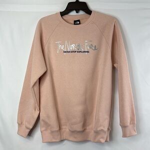 The North Face Women’s Injection Crew Pullover Sweater Medium Peach Long Sleeves